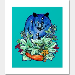 Spirit Bear in Garden Posters and Art